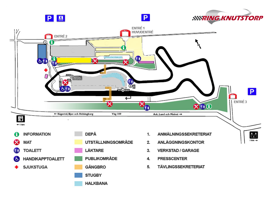 Kort over Ring Knutstorp
